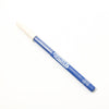 Blue makeup pencil with white tip on a white background