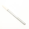 Makeup pencil with white cap on a white background