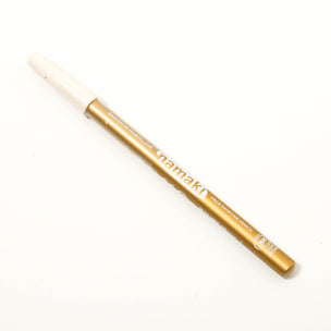 Gold-colored cosmetic pencil with 'L'ANIME' branding on a white background