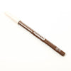 Brown makeup pencil with white cap on a white background