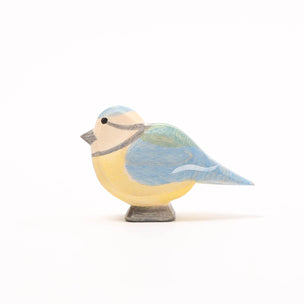 Ostheimer wooden toy Blue Tit on white background, New for 2026 | Image ©️ Conscious Craft