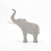 Ostheimer Wooden Elephant Bull, trumpeting - Wild Animal Collection