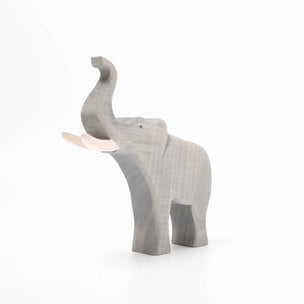 Ostheimer Wooden Elephant Bull, trumpeting - Wild Animal Collection