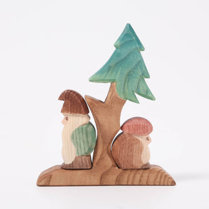 Ostheimer Fir Tree with 2 Gnomes, 3 pcs | © Conscious Craft