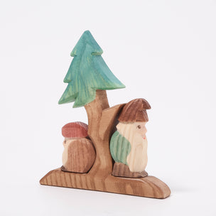 Ostheimer Fir Tree with 2 Gnomes, 3 pcs | © Conscious Craft