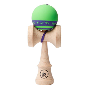 Green & Purple coloured wood Kendama Play One G 