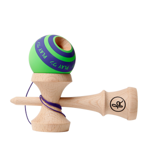 Green & Purple coloured wood Kendama Play One G 