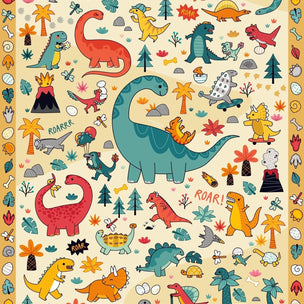 Dinosaur Creative Sticker Poster | Conscious Craft