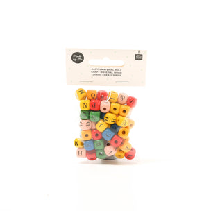Wooden Cube Alphabet Multi Colour ©Conscious Craft