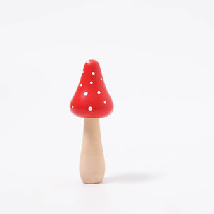 Rico Design Medium Wooden Mushroom Dark Red | ©Conscious Craft