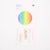 Wax sheets with rainbow color swatch on a white background
