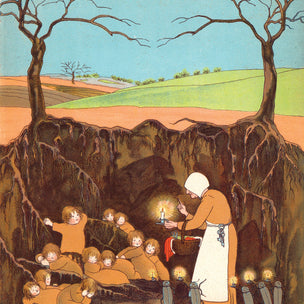The Story Of The Root Children first image of the children with mother earth
