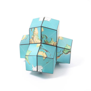 4 Earth Shashibo magnetic cube puzzles | © Conscious Craft