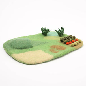 farm felted play matt