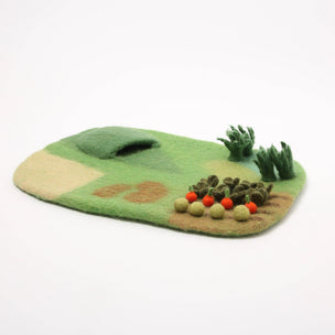 farm felted play matt
