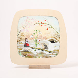 Toverlux Window frame with a winter illustration 