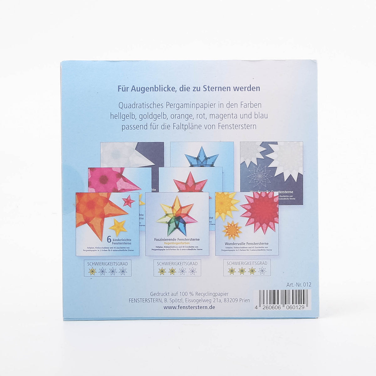 Window Star Kite Paper | 90 Sheets in 6 colours – Conscious Craft