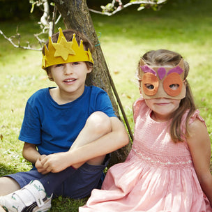 Crown and Mask from Filges Felt Sheets | Conscious Craft