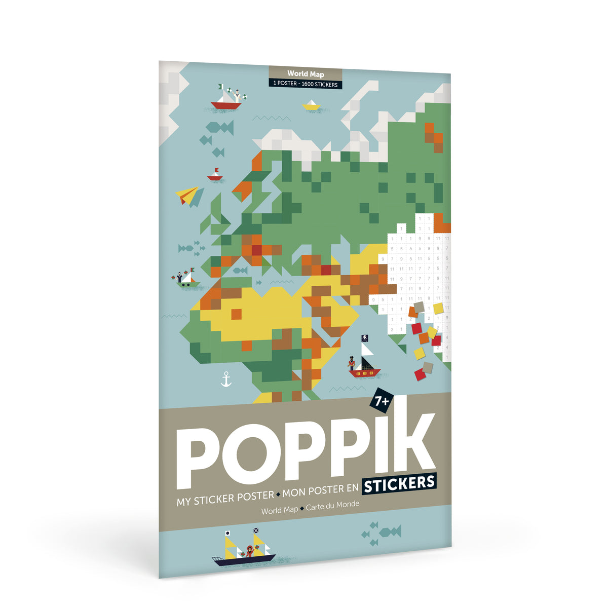 World Map Sticker Activity & Poster | Conscious Craft