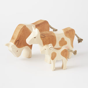 Brown Ox with Cow & Calf from Ostheimer | Conscious Craft