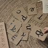 Little Coach House Woodwork |Cursive Alphabet Flashcards | Conscious Craft