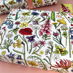 Wildflowers of Britain | Wrapping Paper | Conscious Craft