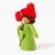 Felt Flower Fairy Red Tulip | Dark Skin | Conscious Craft