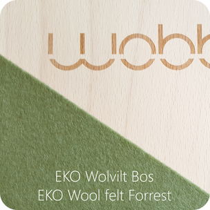 Wobbel Board with Felt | Forest Green | Conscious Craft