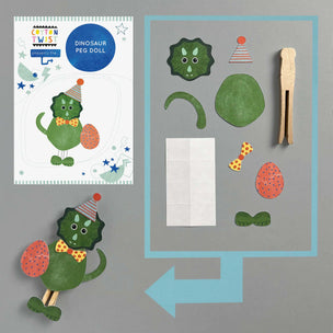 Mini Craft Kit | Dinosaur Peg Doll | Conscious Craft