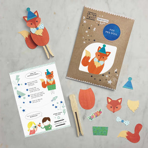 Make Your Own Fox Peg Doll Kit | Conscious Craft
