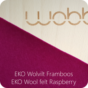 Wobbel Board with Felt | Raspberry | Conscious Craft