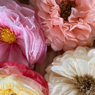 Tissue Paper Flowers | Pastel | Conscious Craft