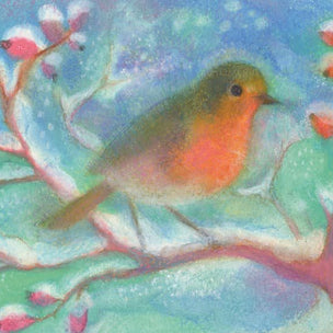 Postcard Robin in Winter | Conscious Craft