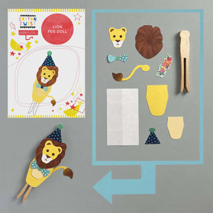 Make Your Own Lion Peg Doll Kit | Conscious Craft