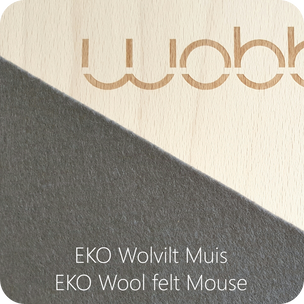 Wobbel Board with Felt | Mouse Grey | Conscious Craft