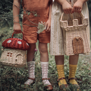 Mushroom Basket | Red