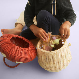 Mushroom Basket | Red