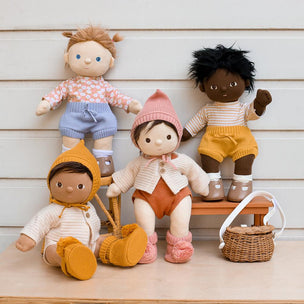 Olliella Dinkum Doll Snuggly Set | Honey Stripe | Conscious Craft