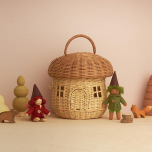 Olli Ella Mushroom Basket | Conscious Craft