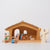 Ostheimer Small Natural Stable with mini nativity figures| © Conscious Craft