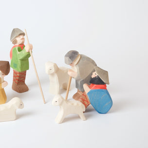Ostheimer Shepherds with sheep | Nativity Figure | Conscious Craft