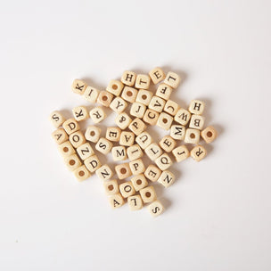 Wooden Cube Alphabet Beads | Conscious Craft