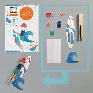 Mini Craft Kit | Surfer Peg Doll | Conscious Craft