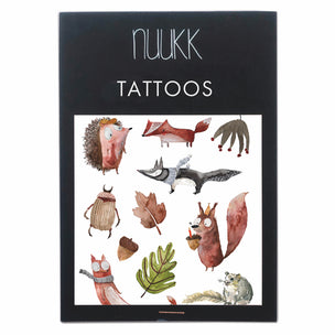 Nuukk Organic Temporary Tattoo | Autumn Animals | Conscious Craft