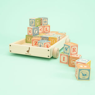 Uncle Goose | Classic ABC Blocks with Wagon | Conscious Craft