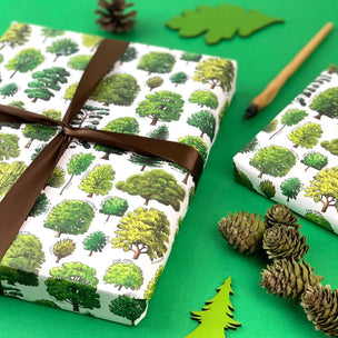 Trees of Britain | Wrapping Paper Sheets | Conscious Craft