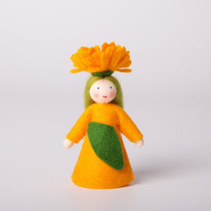 Felt Flower Fairy With Flower On Head Calendula | © Conscious Craft