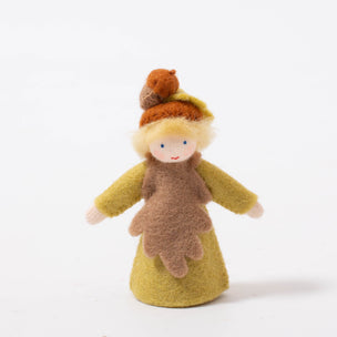 Felt Flower Fairy Acorn with Light Skin Tone | © Conscious Craft