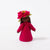 Felt Zinnia flower fairy with dark skin | © Conscious Craft