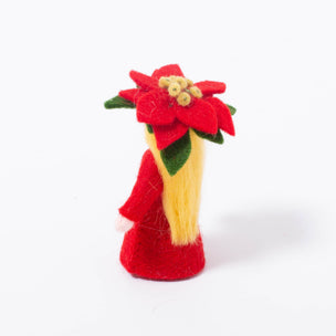 Poinsettia Flower Fairy | Felt Figure | © Conscious Craft